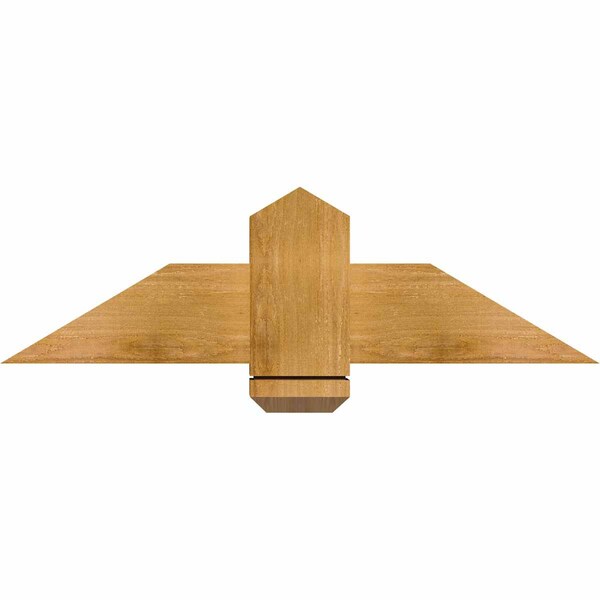 Ekena Millwork Eugene Rough Sawn Timber Gable Bracket, Western Red Cedar, 36"W x 10"H x 4"D x 6"F, 7/12 Pitch GBW036X10X0406EUG00RWR - main